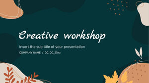 Atelier creativ Design de fundal gratuit pentru prezentare pentru tema Google Slides și șablon PowerPoint