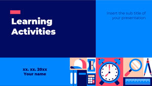 Learning Activities Free Presentation Background Design for Google Slides theme and PowerPoint Template