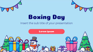งานนำเสนอ Boxing Day – ธีม Google สไลด์และ PowerPoint ฟรี