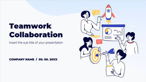 Kostenlose Präsentationsvorlage für Teamwork Collaboration – Google Slides-Design und PowerPoint-Vorlage
