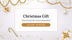 Рождественский подарок бесплатный дизайн презентации для темы Google Slides и шаблона PowerPoint