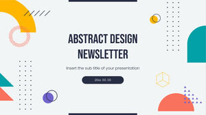 Plantilla de presentación gratuita de boletín informativo de diseño abstracto - Tema de Google Slides y plantilla de PowerPoint