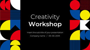 Retro Yaratıcılık Atölyesi Ücretsiz Sunum Şablonu – Google Slaytlar Teması ve PowerPoint Şablonu