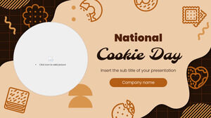Șablon de prezentare gratuit pentru Ziua Națională a Cookie-urilor – Tema Prezentări Google și șablon PowerPoint