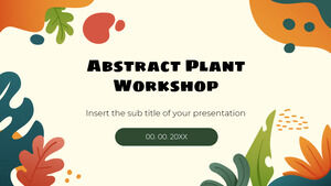 قالب عرض تقديمي مجاني لورشة عمل نباتات مجردة - سمة شرائح Google ونموذج PowerPoint