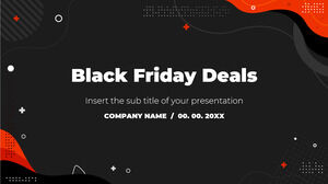 Modèle de présentation gratuit Black Friday Deals - Thème Google Slides et modèle PowerPoint