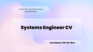 Бесплатный шаблон презентации системного инженера CV – шаблон Google Slides и тема PowerPoint