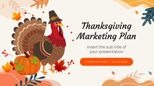 Kolase Kertas Kampanye Pemasaran Thanksgiving Desain Presentasi Gratis untuk Templat Google Slides dan Tema PowerPoint