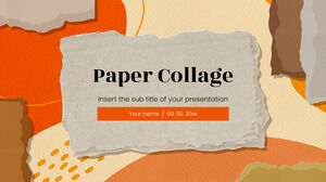 Design de prezentare gratuit pentru colaj de hârtie pentru șablon Google Slides și temă PowerPoint