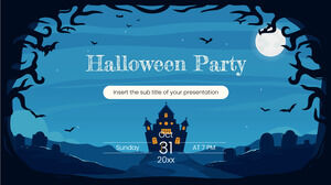 Fröhliche Halloween-Grüße Kostenlose Präsentationsvorlage – Google Slides-Design und PowerPoint-Vorlage