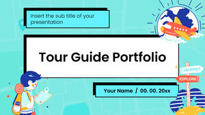 Tour Guide Portfolio Бесплатный шаблон презентации – тема Google Slides и шаблон PowerPoint