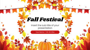 가을 축제 무료 프리젠테이션 템플릿 - Google 슬라이드 테마 및 파워포인트 템플릿