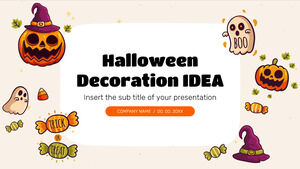 Украшение на Хэллоуин IDEA Бесплатный шаблон презентации – тема Google Slides и шаблон PowerPoint
