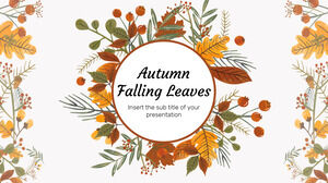 Plantilla de presentación gratuita de hojas caídas de otoño – Tema de Google Slides y plantilla de PowerPoint