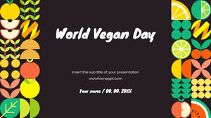 世界素食日免费演示模板 - Google 幻灯片主题和 PowerPoint 模板