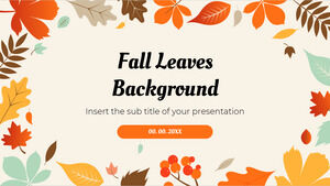 Darmowy szablon prezentacji w tle jesiennych liści — motyw prezentacji Google i szablon programu PowerPoint