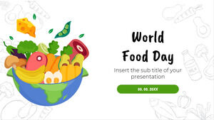 Szablon bezpłatnej prezentacji Światowego Dnia Żywności – Motyw prezentacji Google i szablon programu PowerPoint
