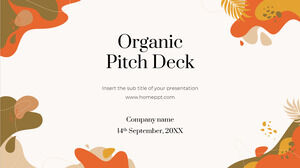 Organic Pitch Deck 免费演示模板 - Google 幻灯片主题和 PowerPoint 模板