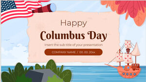 Bezpłatny szablon prezentacji z okazji Dnia Kolumba — motyw Prezentacji Google i szablon programu PowerPoint