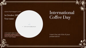Templat Presentasi Gratis Hari Kopi Internasional – Tema Google Slides dan Templat PowerPoint