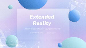 Darmowy szablon prezentacji rozszerzonej rzeczywistości — motyw Prezentacji Google i szablon programu PowerPoint