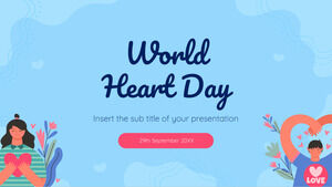 เทมเพลตการนำเสนอวันหัวใจโลกฟรี - ธีม Google สไลด์และเทมเพลต PowerPoint
