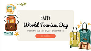 Șablon de prezentare gratuit pentru Ziua Mondială a Turismului – Tema Prezentări Google și șablon PowerPoint