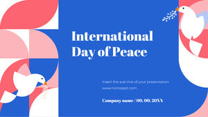 세계 평화의 날 무료 프리젠테이션 템플릿 - Google 슬라이드 테마 및 파워포인트 템플릿
