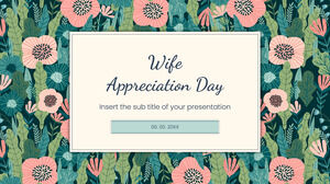Bezpłatny szablon prezentacji z okazji Dnia uznania żony — motyw Prezentacji Google i szablon programu PowerPoint