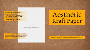 Aesthetic Kraft Paper Free Presentation Template – Google Slides Theme and PowerPoint Template