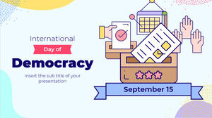 Modelo de apresentação gratuita do Dia da Democracia – Tema do Google Slides e modelo de PowerPoint