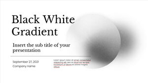 Modèle de présentation gratuit dégradé blanc noir - Thème Google Slides et modèle PowerPoint