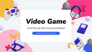 Video Oyunu Ücretsiz PowerPoint Şablonu ve Google Slaytlar Teması