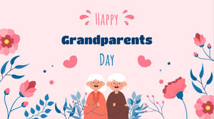Modèle de présentation gratuit Happy Grandparents Day - Thème Google Slides et modèle PowerPoint
