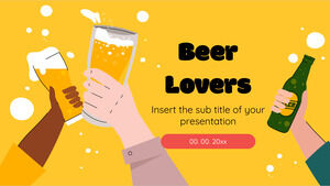 Modello di presentazione gratuito per gli amanti della birra - Tema di Presentazioni Google e modello PowerPoint