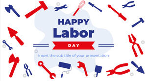 Șablon de prezentare gratuit pentru Ziua Muncii – Tema Prezentări Google și șablon PowerPoint