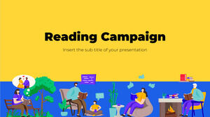 Templat Presentasi Gratis Kampanye Membaca – Tema Google Slides dan Templat PowerPoint