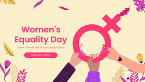 Modelo de apresentação gratuita do Dia da Igualdade da Mulher – Tema do Google Slides e modelo de PowerPoint