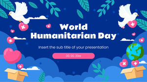 Modello di presentazione gratuito per la Giornata mondiale umanitaria - Tema di diapositive di Google e modello di PowerPoint