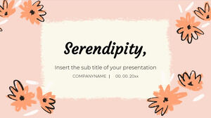 Serendipity Wallpaper Kostenlose Präsentationsvorlage – Google Slides-Design und PowerPoint-Vorlage