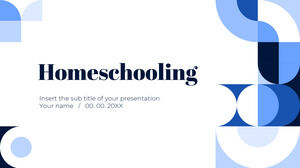 Modello di presentazione gratuito Homeschooling - Tema di Presentazioni Google e modello PowerPoint