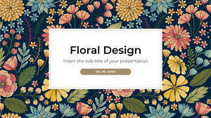 Modèle de présentation gratuit de conception florale - Thème Google Slides et modèle PowerPoint