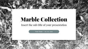 Marble Collection Kostenlose Präsentationsvorlage – Google Slides-Design und PowerPoint-Vorlage