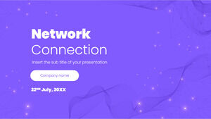 Бесплатный шаблон презентации Network Connection – тема Google Slides и шаблон PowerPoint