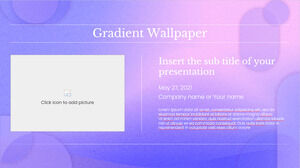 Degrade Duvar Kağıdı Ücretsiz Sunum Şablonu - Google Slaytlar Teması ve PowerPoint Şablonu
