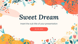 Бесплатный шаблон презентации Sweet Dream – тема Google Slides и шаблон PowerPoint