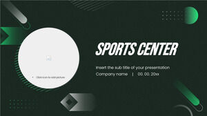 Modelo de apresentação gratuita para centro esportivo – Tema do Google Slides e modelo de PowerPoint