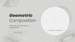 Modèle de présentation gratuit de composition géométrique - Thème Google Slides et modèle PowerPoint