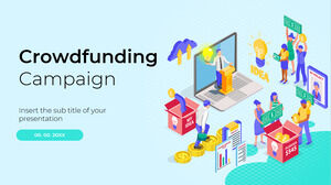 Templat Presentasi Gratis Kampanye Crowdfunding – Tema Google Slides dan Templat PowerPoint