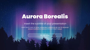 Modello di presentazione gratuito Aurora Borealis - Tema di Presentazioni Google e modello PowerPoint